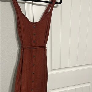 Abercrombie & Fitch Rust Midi Dress
